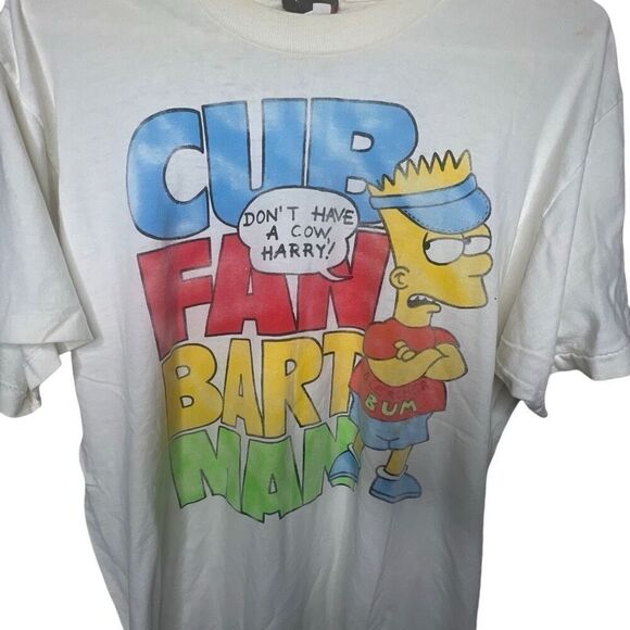 American Vintage Bart Simpson Single Stitch T Shirt Large - Picture 2 of 6